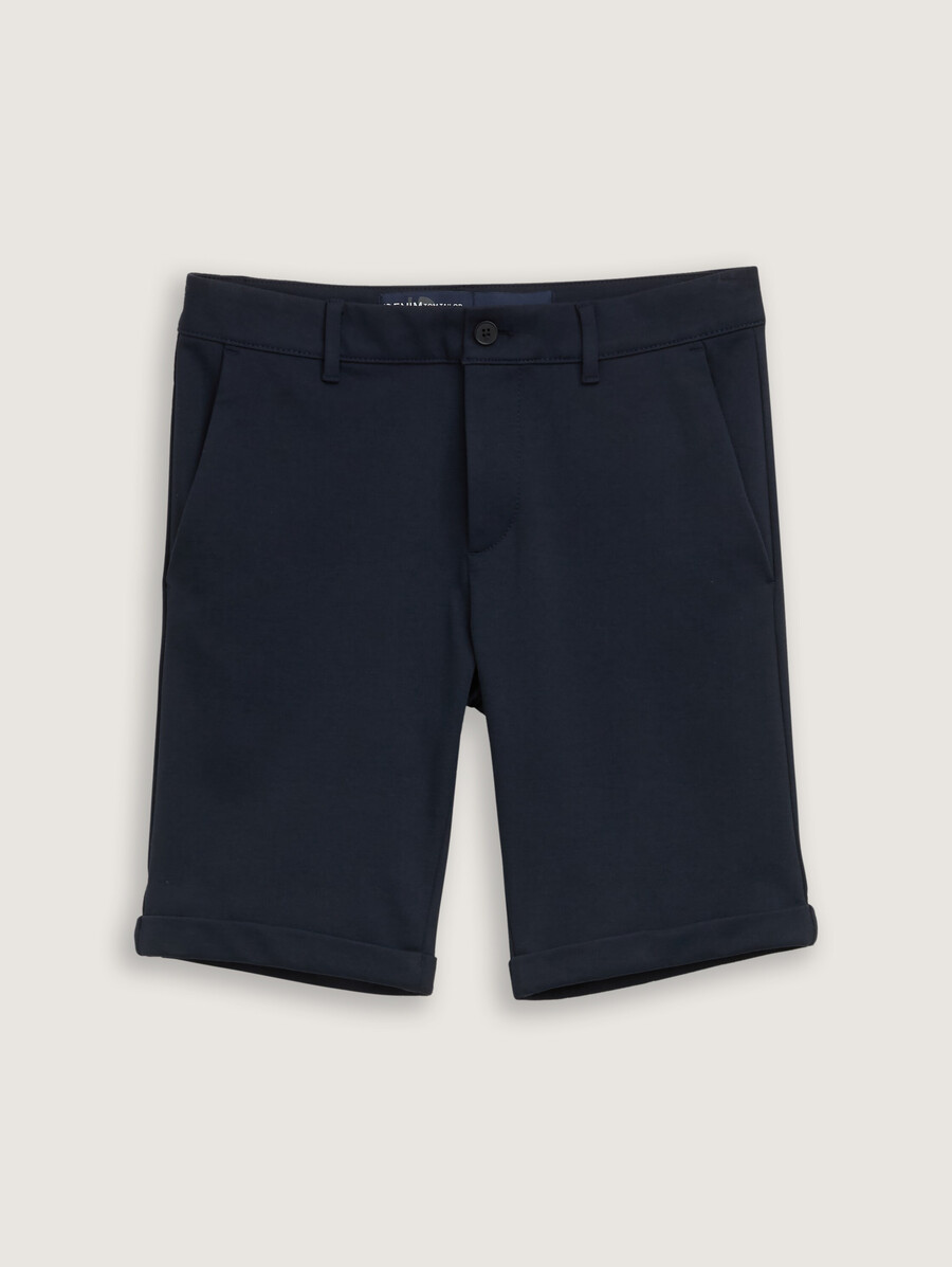 pantalones cortos chinos de piqué ajustados