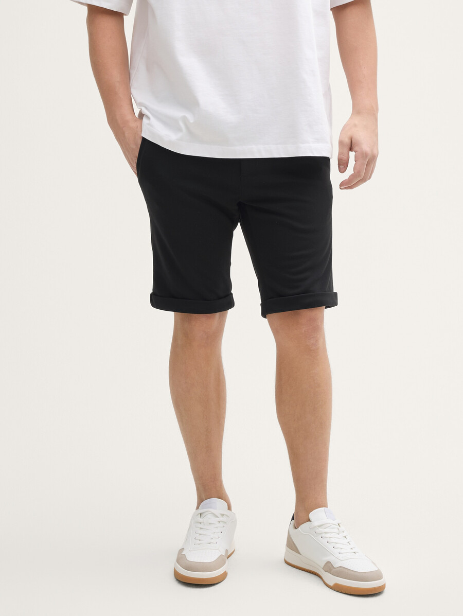pantalones cortos chinos de piqué ajustados
