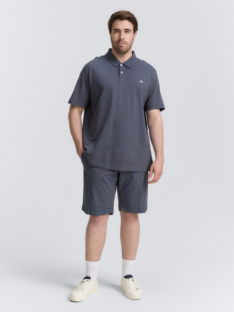 talla grande - pantalones cortos chinos regulares de algodón