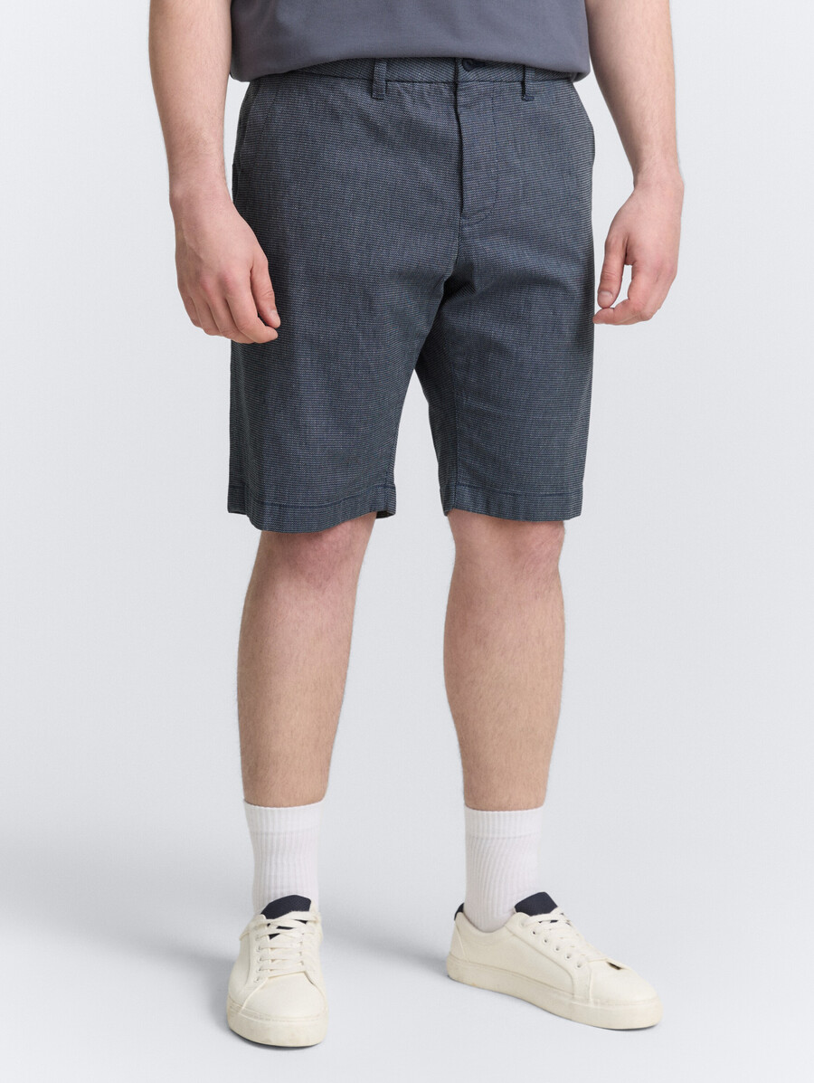 talla grande - pantalones cortos chinos regulares de algodón