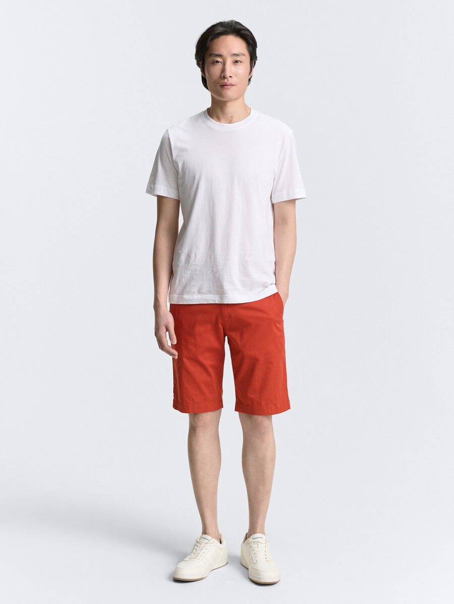 pantalones cortos chinos ligeros con cordón