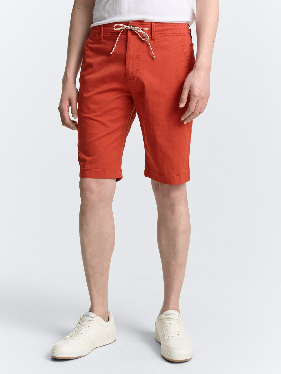 pantalones cortos chinos ligeros con cordón