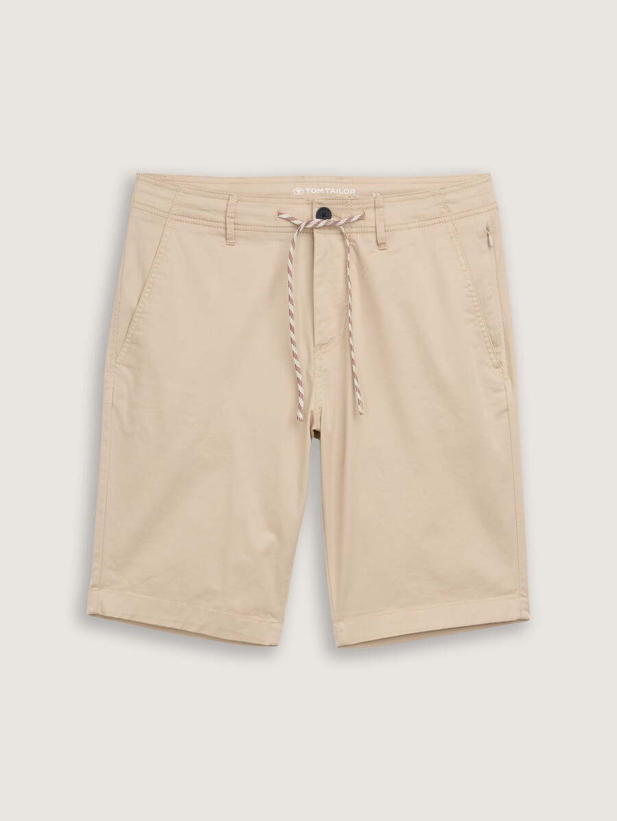 pantalones cortos chinos ligeros con cordón