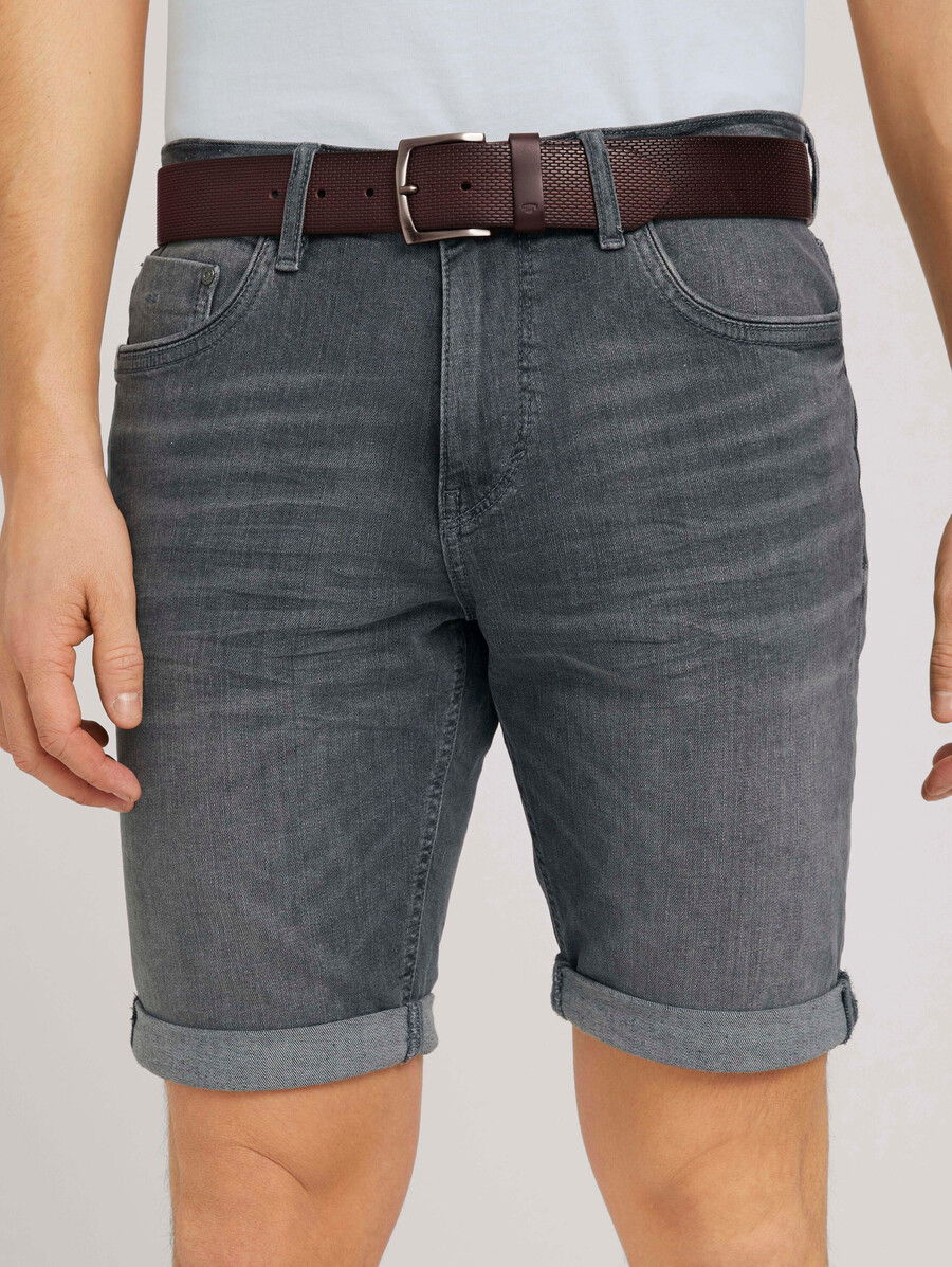 cinturón de piel ttwill con hebilla cuadrada