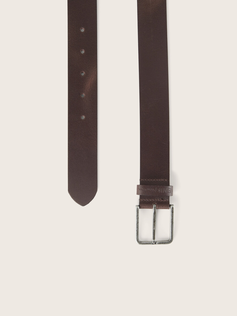 cinturón de cuero ttdustin con hebilla rectangular