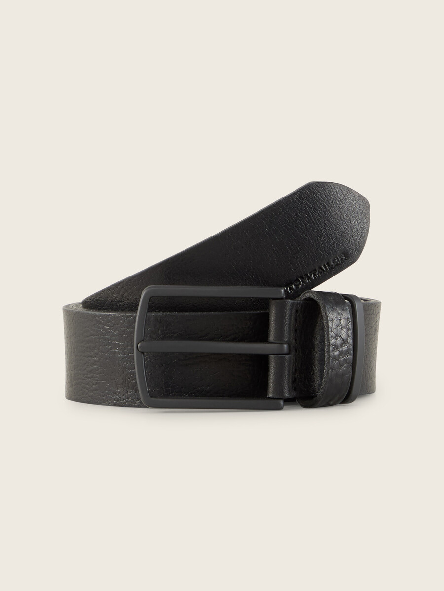 cinturón de cuero tthenry con hebilla cuadrada