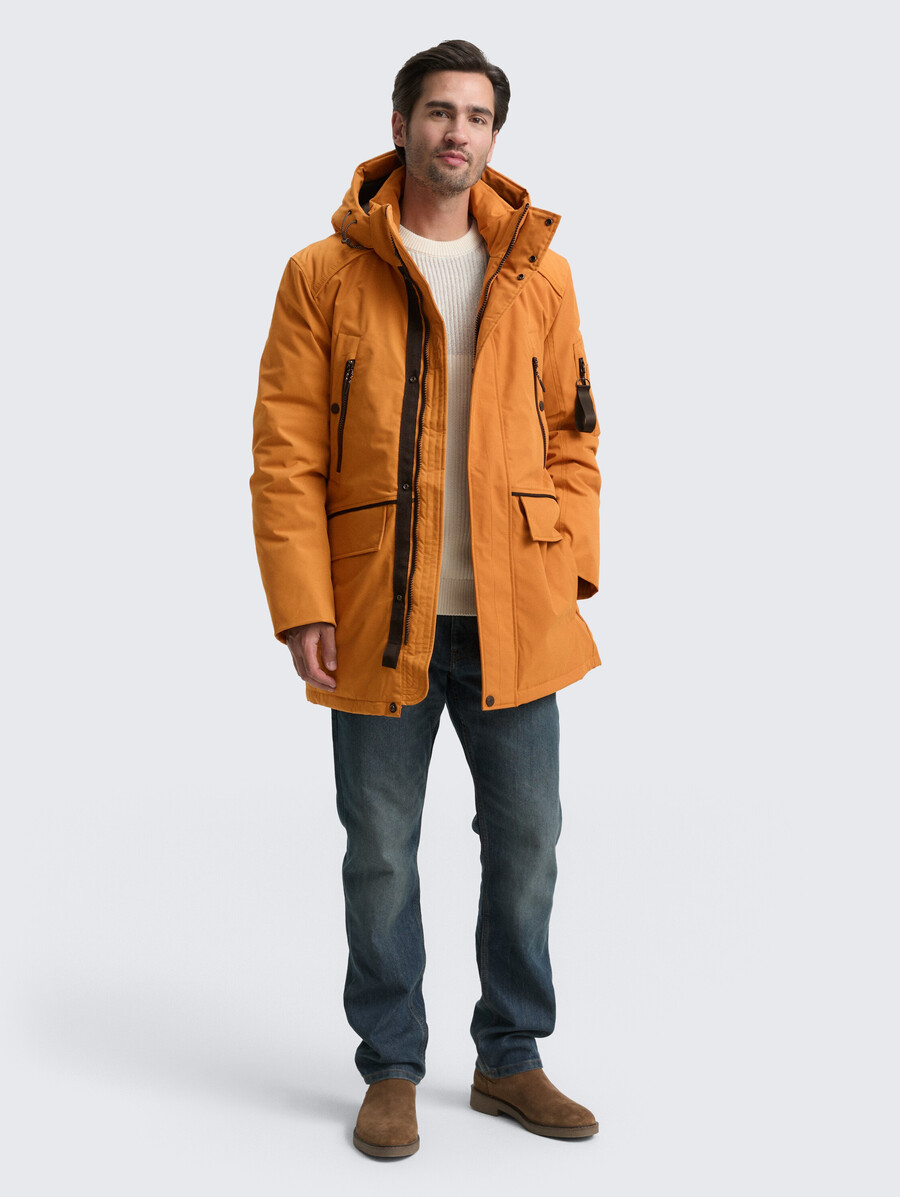 parka ártica con capucha desmontable