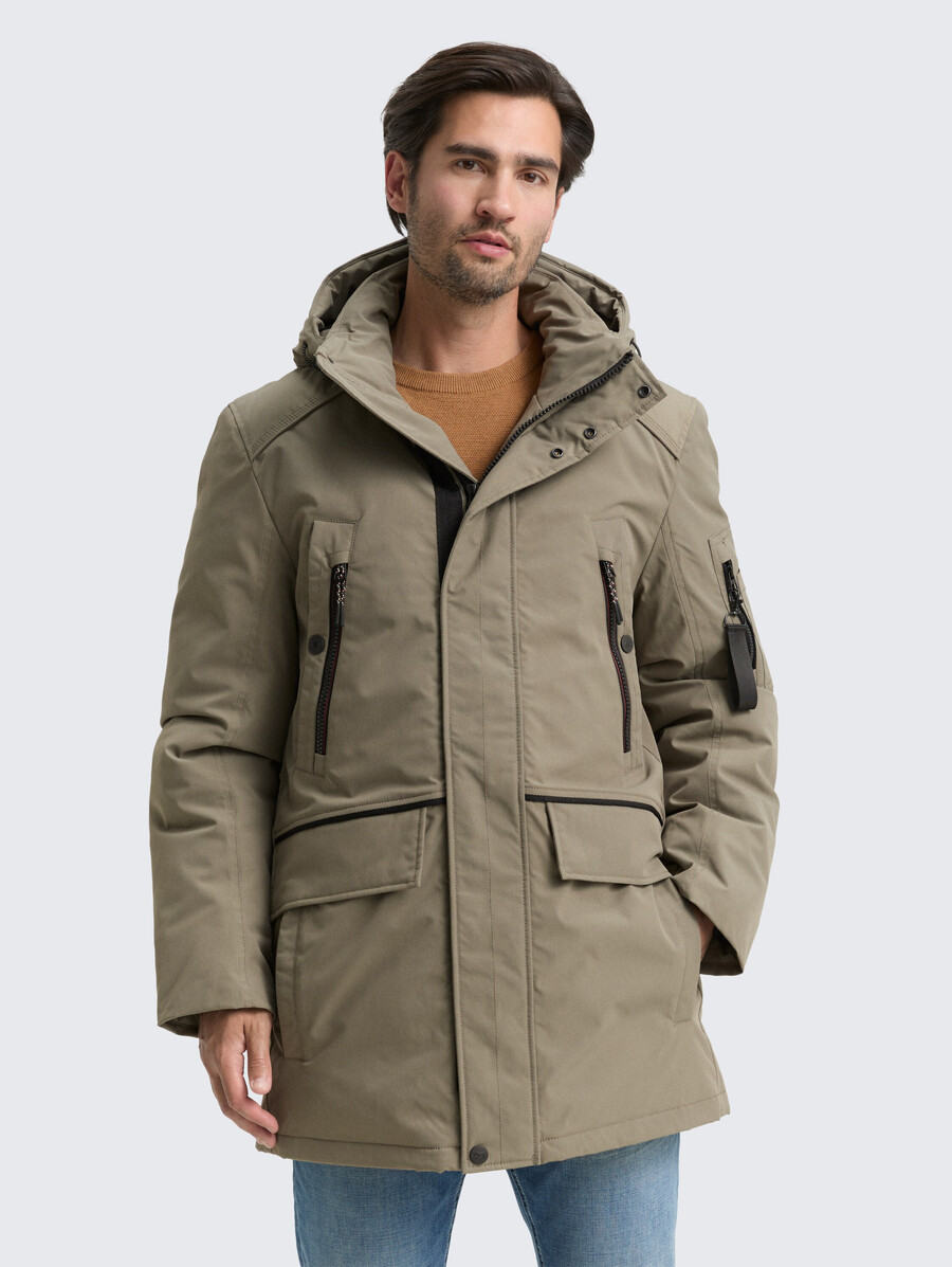 parka ártica con capucha desmontable