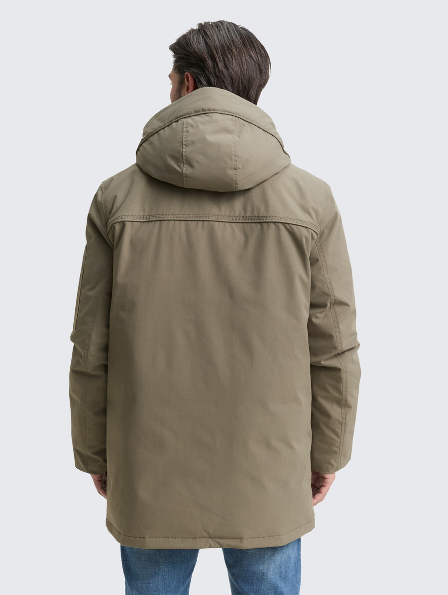 parka ártica con capucha desmontable