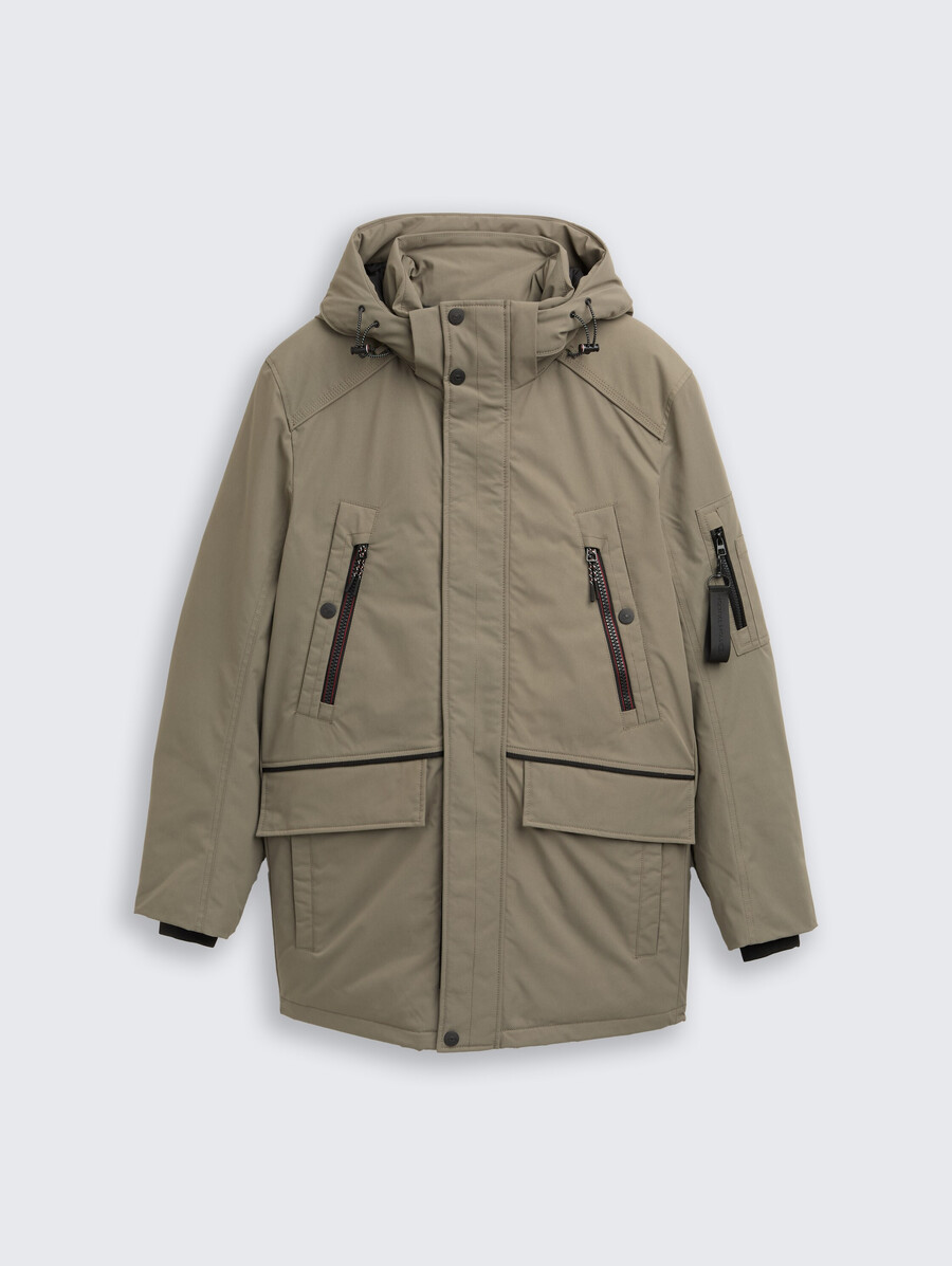 parka ártica con capucha desmontable