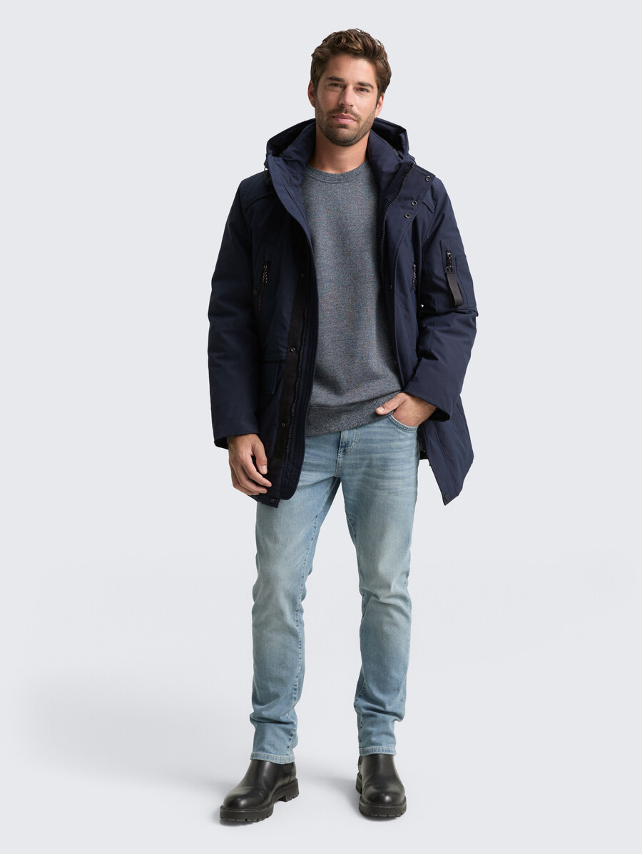 parka ártica con capucha desmontable