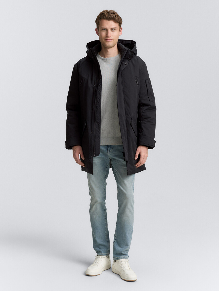 parka tt.pro.tech con capucha desmontable