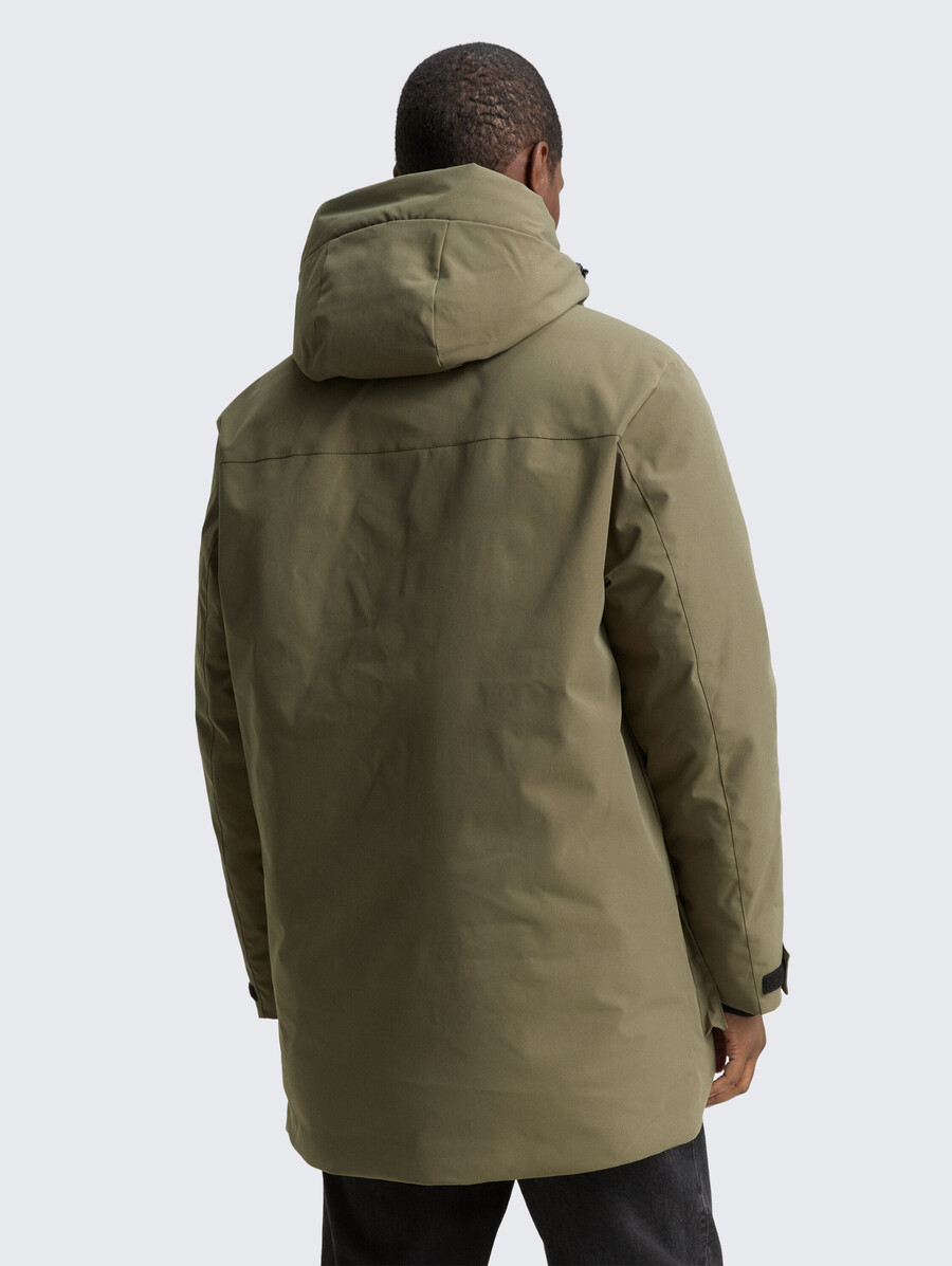 parka ártica con capucha desmontable