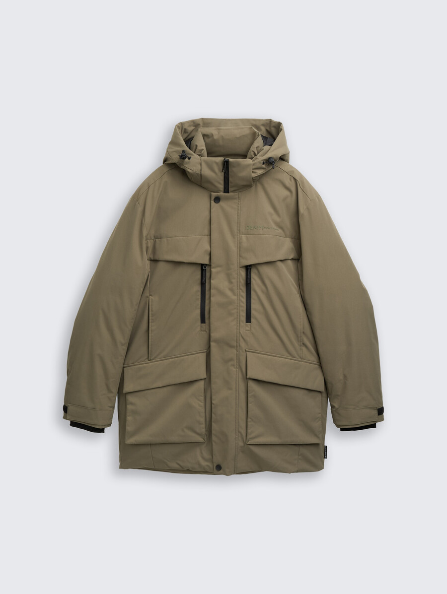 parka ártica con capucha desmontable