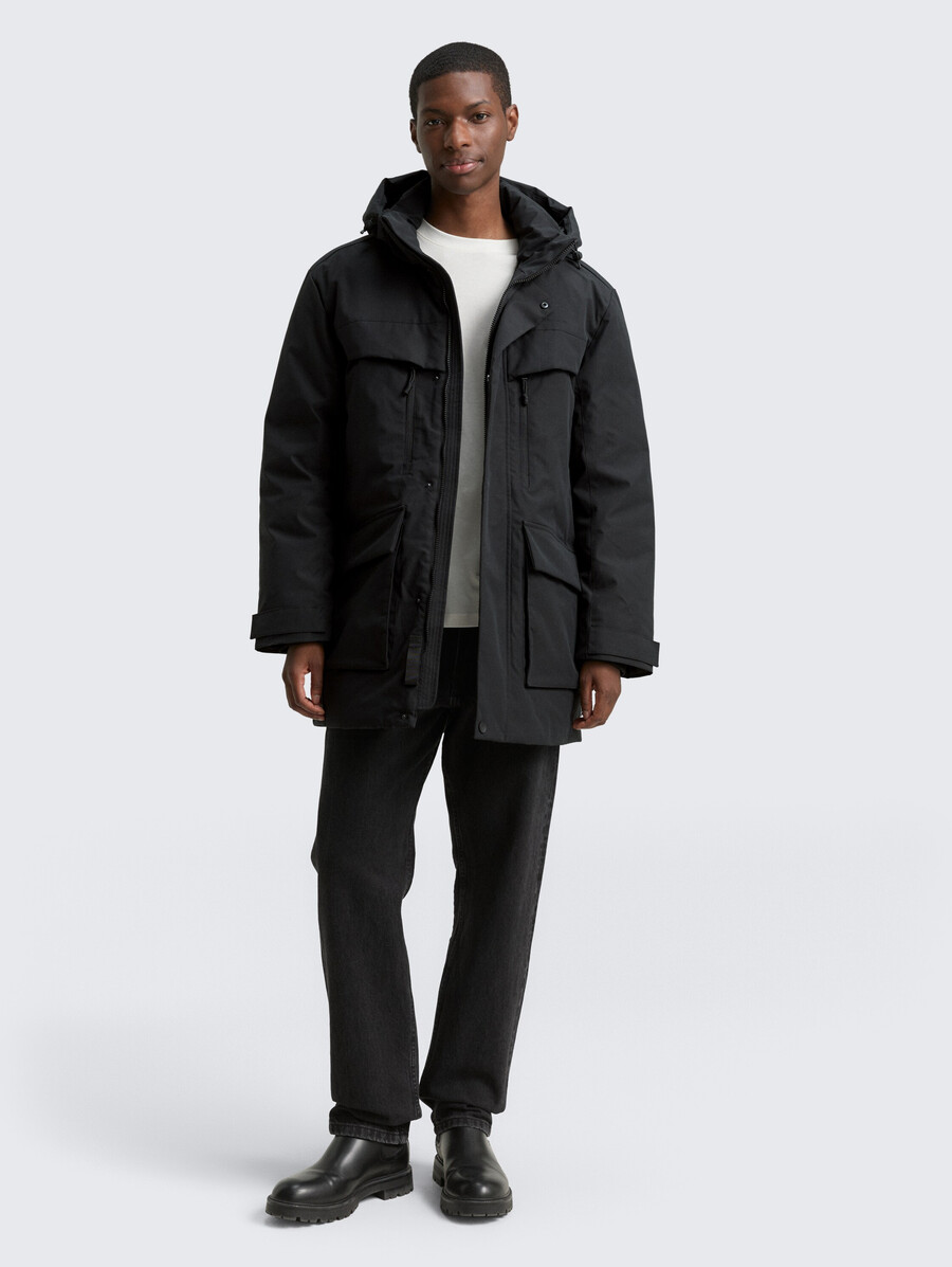 parka ártica con capucha desmontable