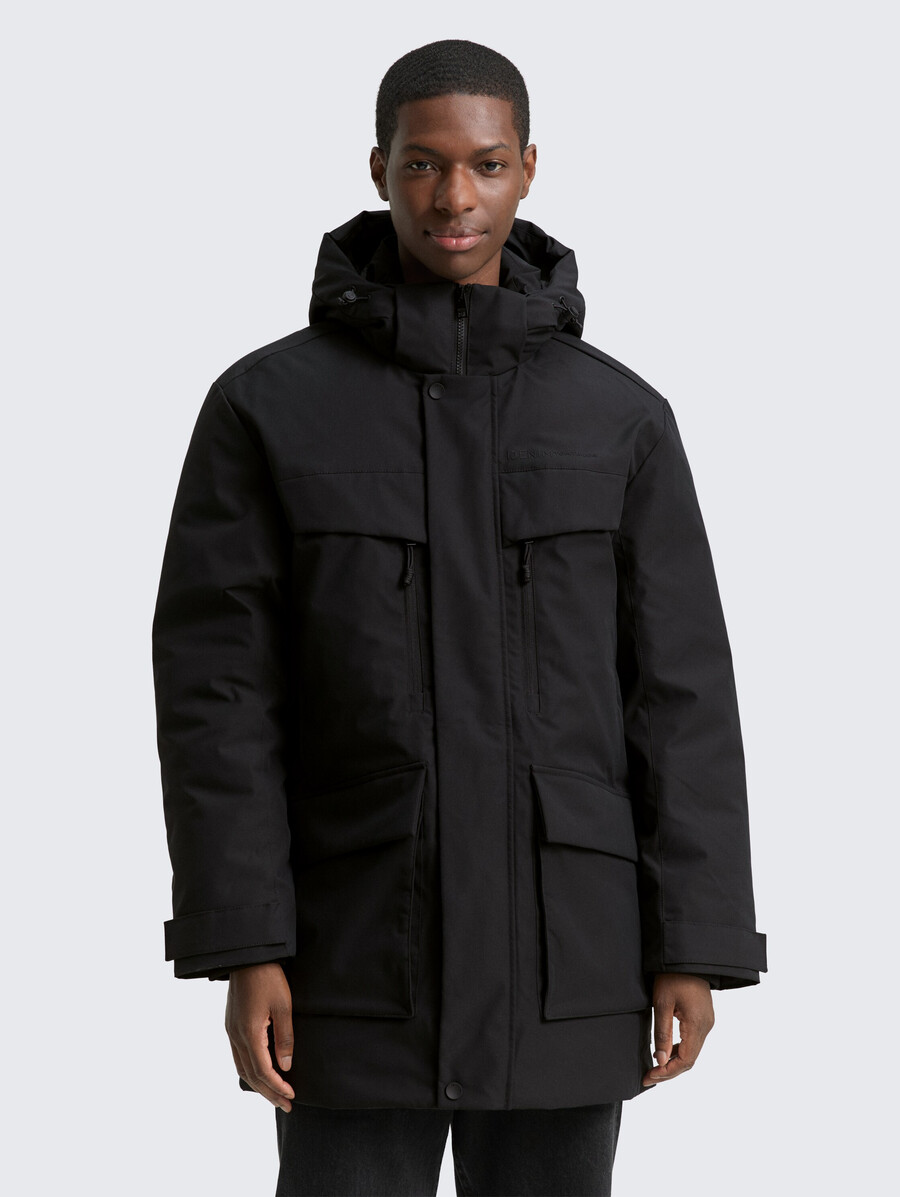 parka ártica con capucha desmontable