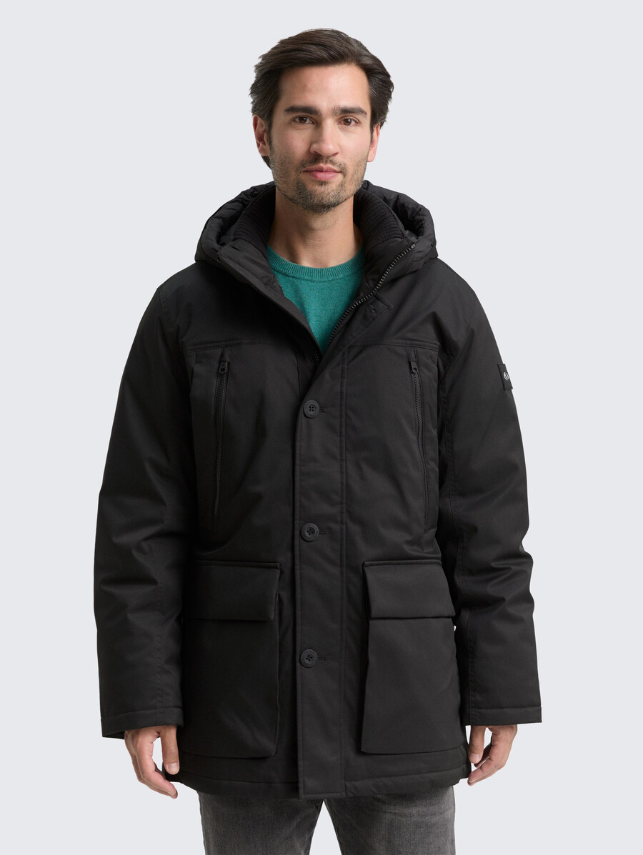 parka ártica con capucha desmontable