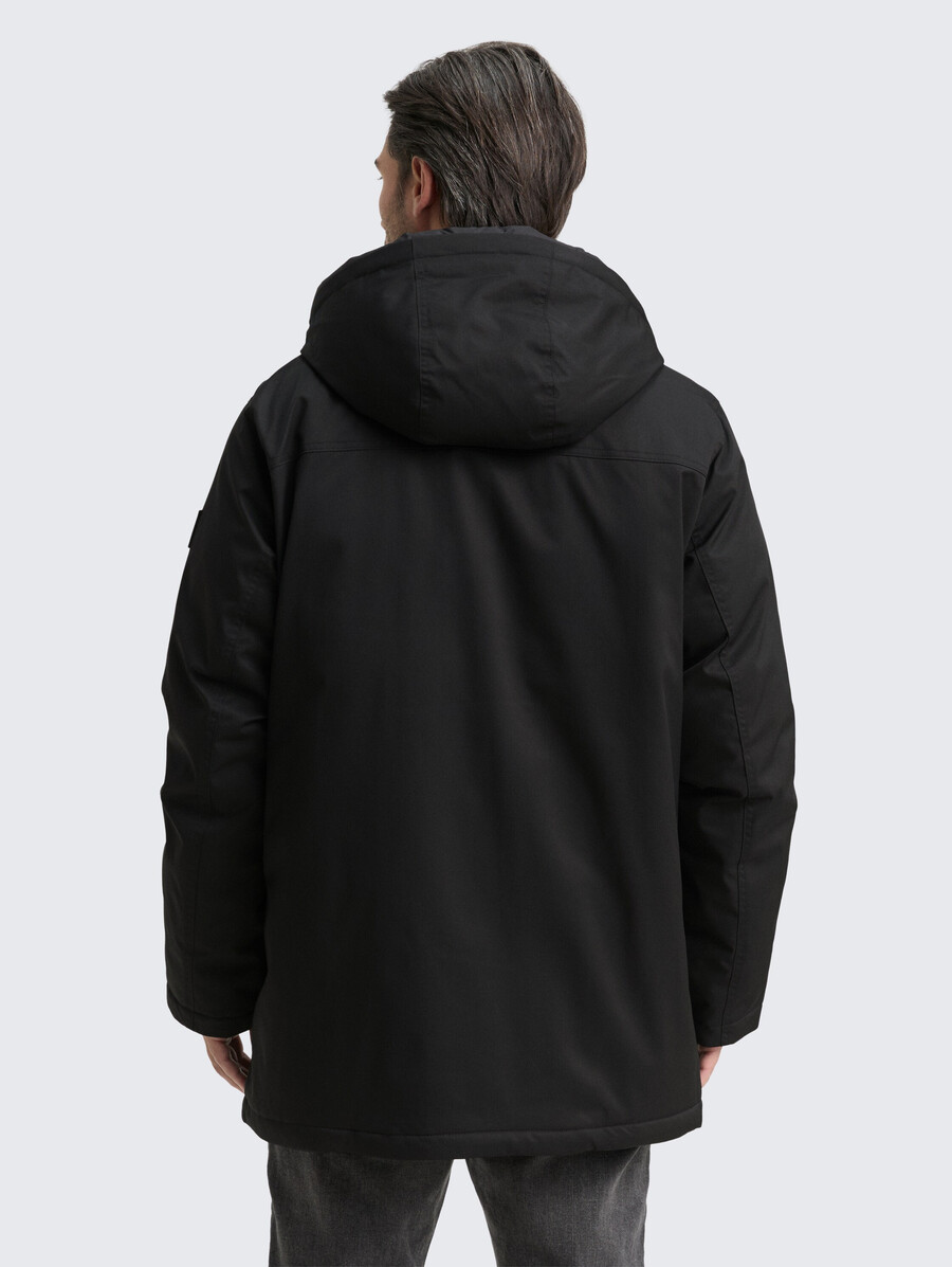 parka ártica con capucha desmontable