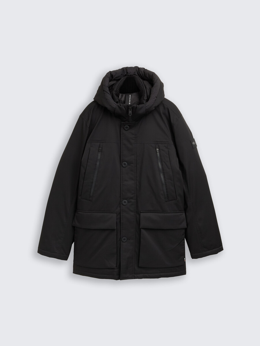 parka ártica con capucha desmontable