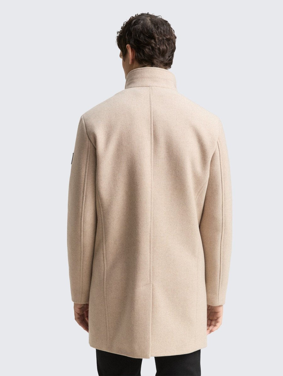 abrigo de lana 2 en 1 con chaqueta interior desmontable