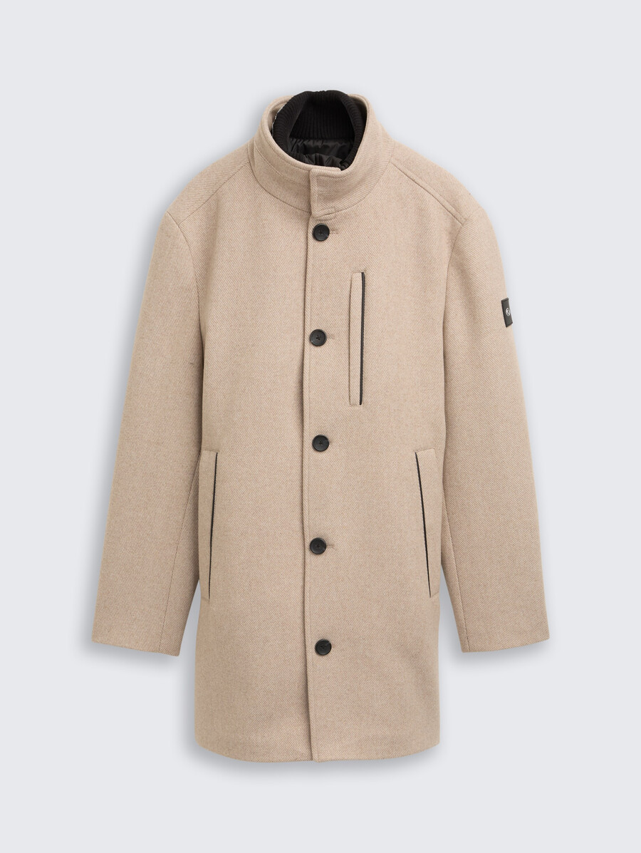 abrigo de lana 2 en 1 con chaqueta interior desmontable