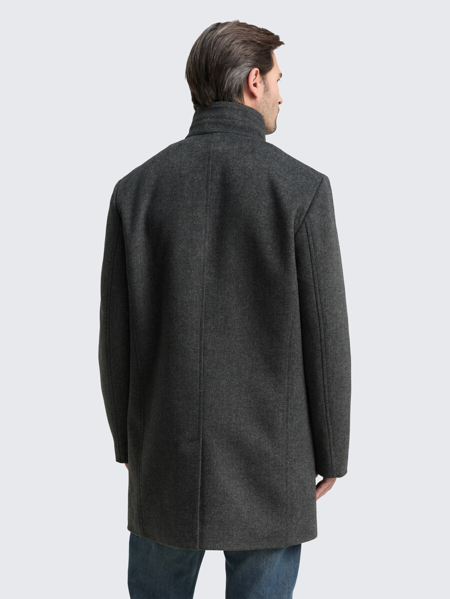 abrigo de lana 2 en 1 con chaqueta interior desmontable