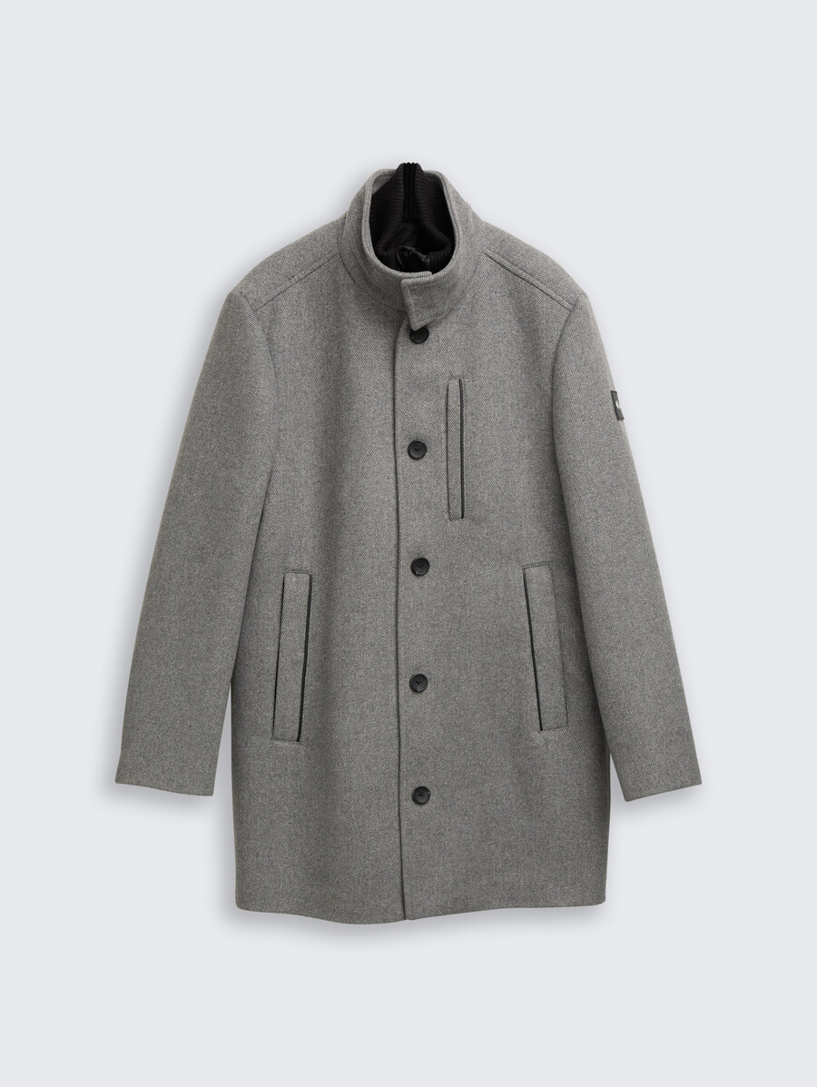 abrigo de lana 2 en 1 con chaqueta interior desmontable