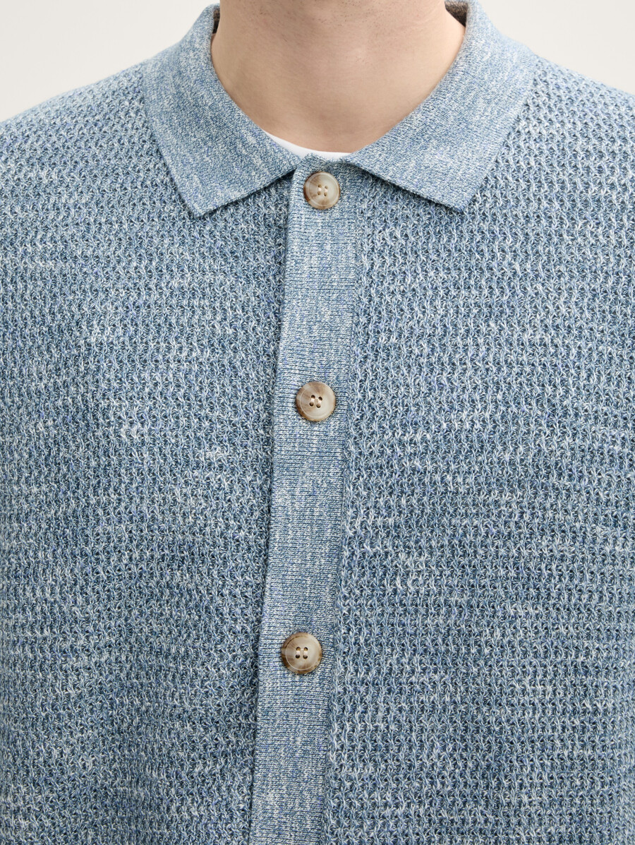 cárdigan con cuello kent