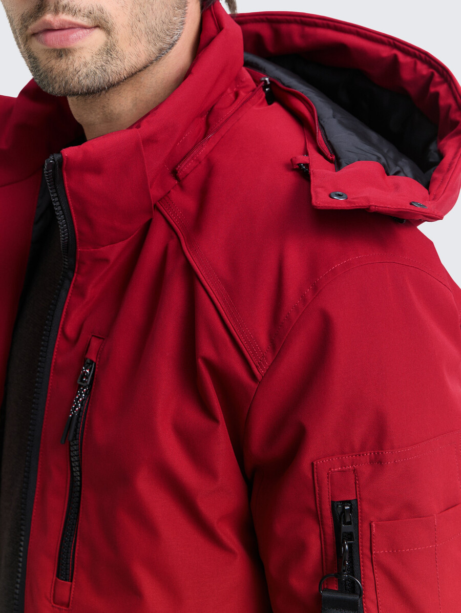 chaqueta de invierno con capucha desmontable