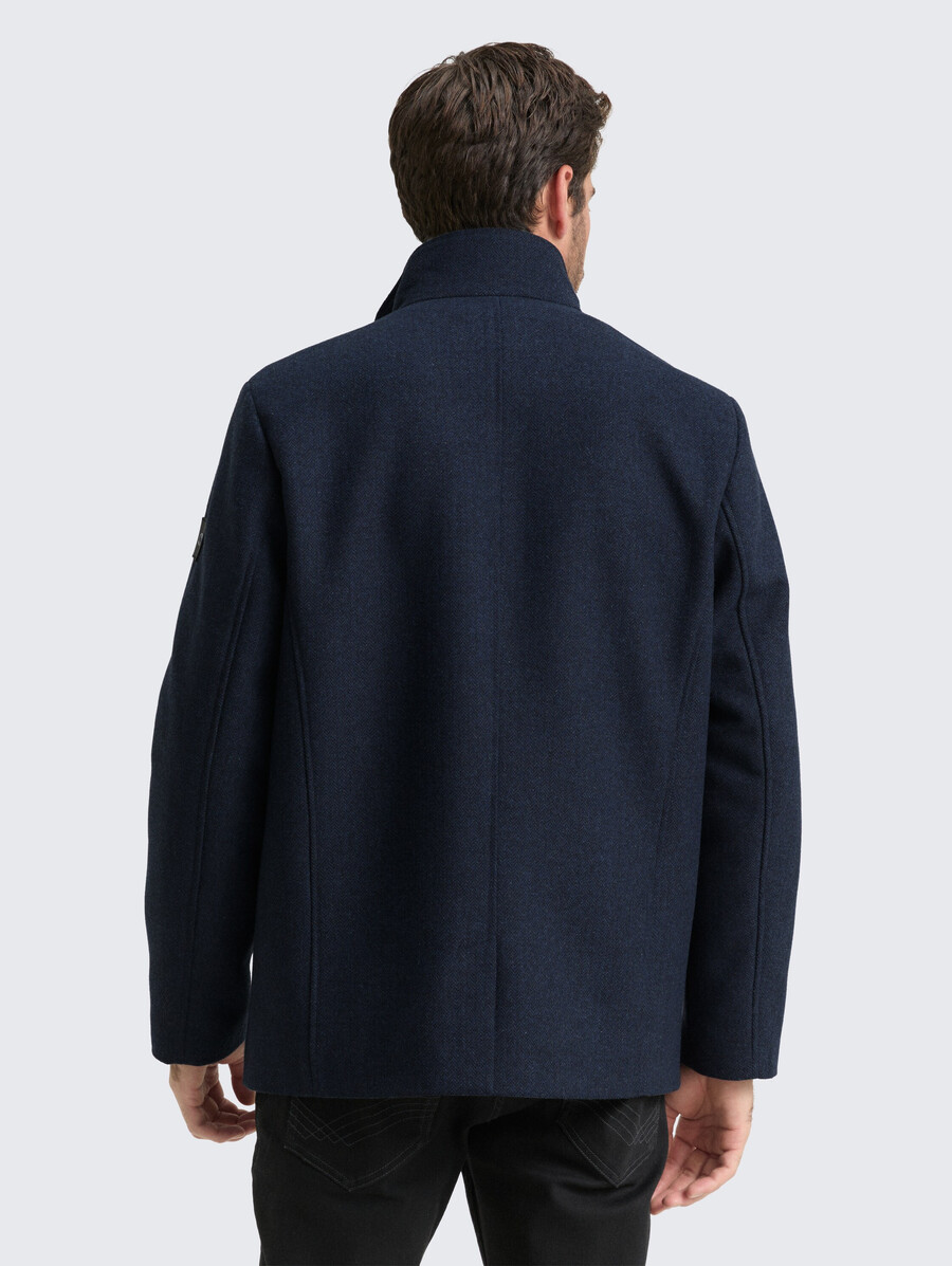 chaqueta de lana 2 en 1 con chaqueta interior desmontable