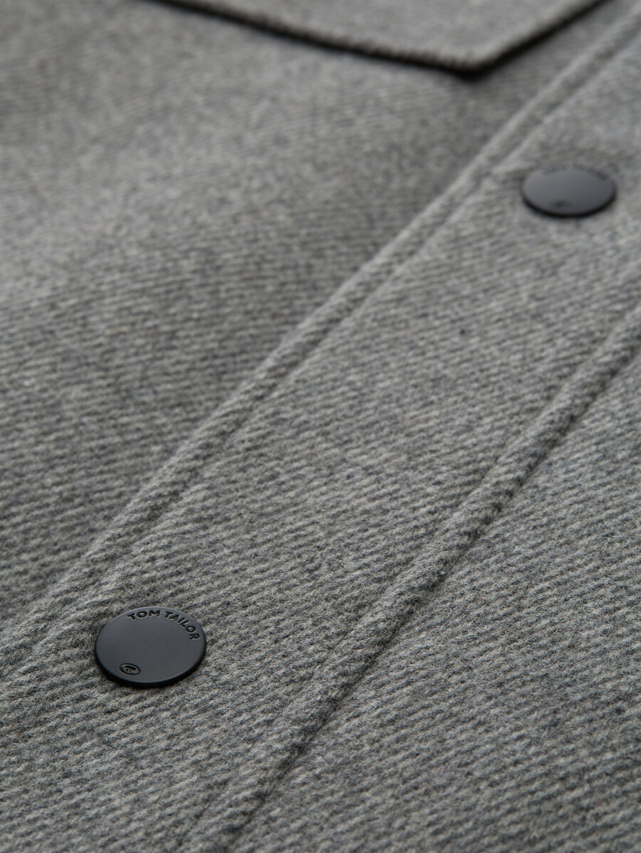 chaqueta de lana 2 en 1 con chaqueta interior desmontable