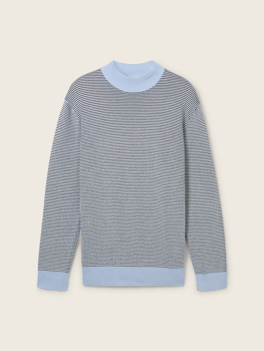 jersey de punto con cuello alto