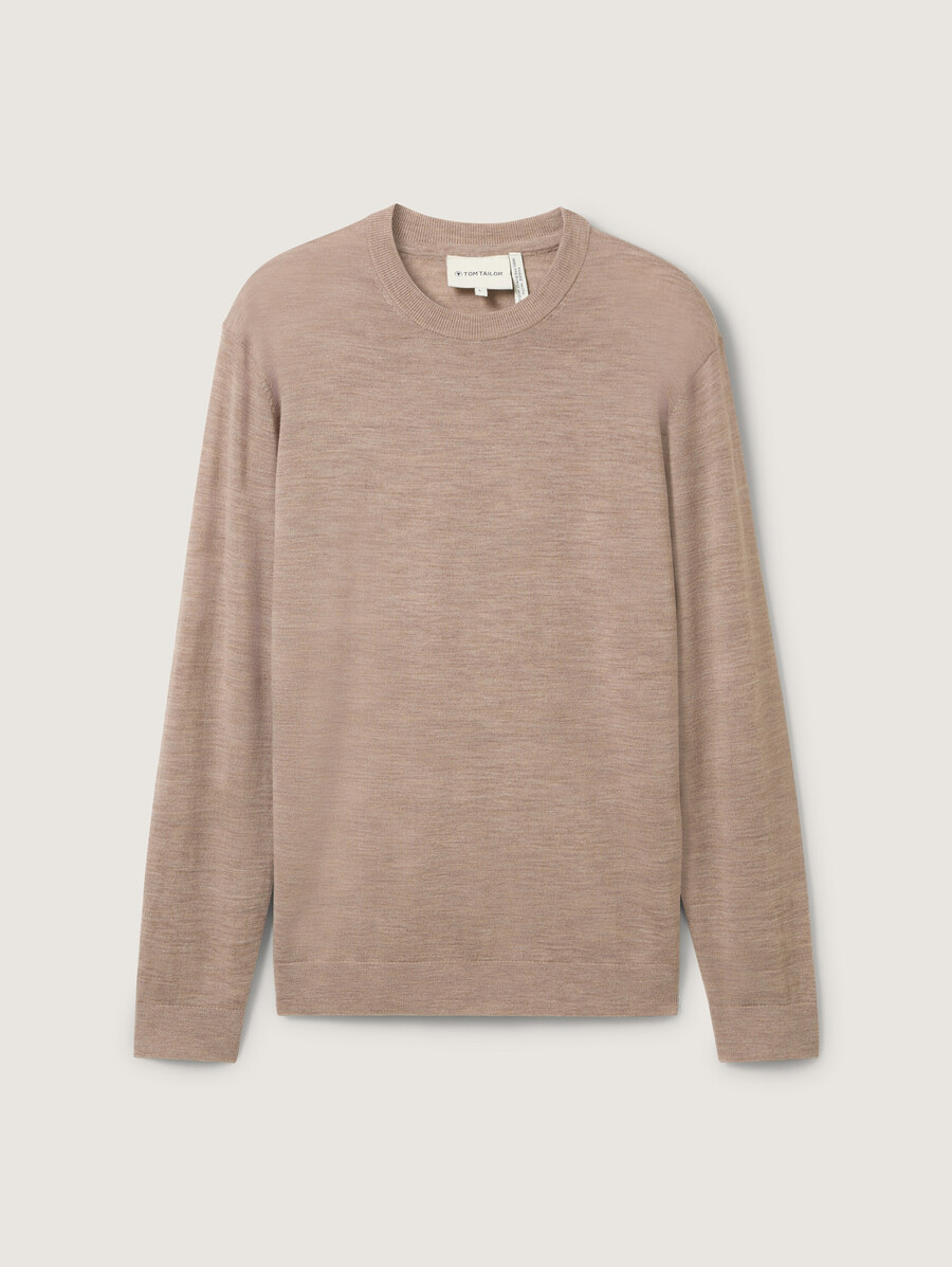 jersey de punto de lana merino
