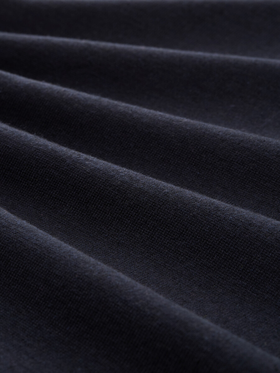 talla grande - jersey básico de cuello alto de algodón