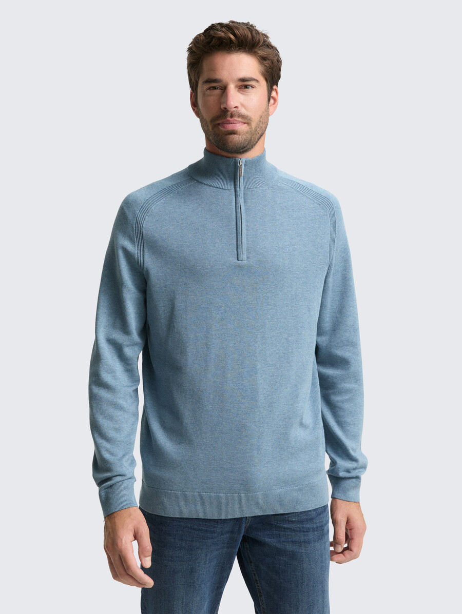 jersey de punto troyer con bordado de logotipo