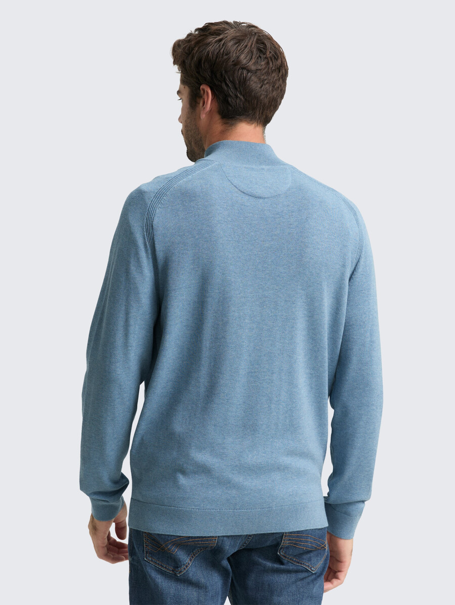 jersey de punto troyer con bordado de logotipo