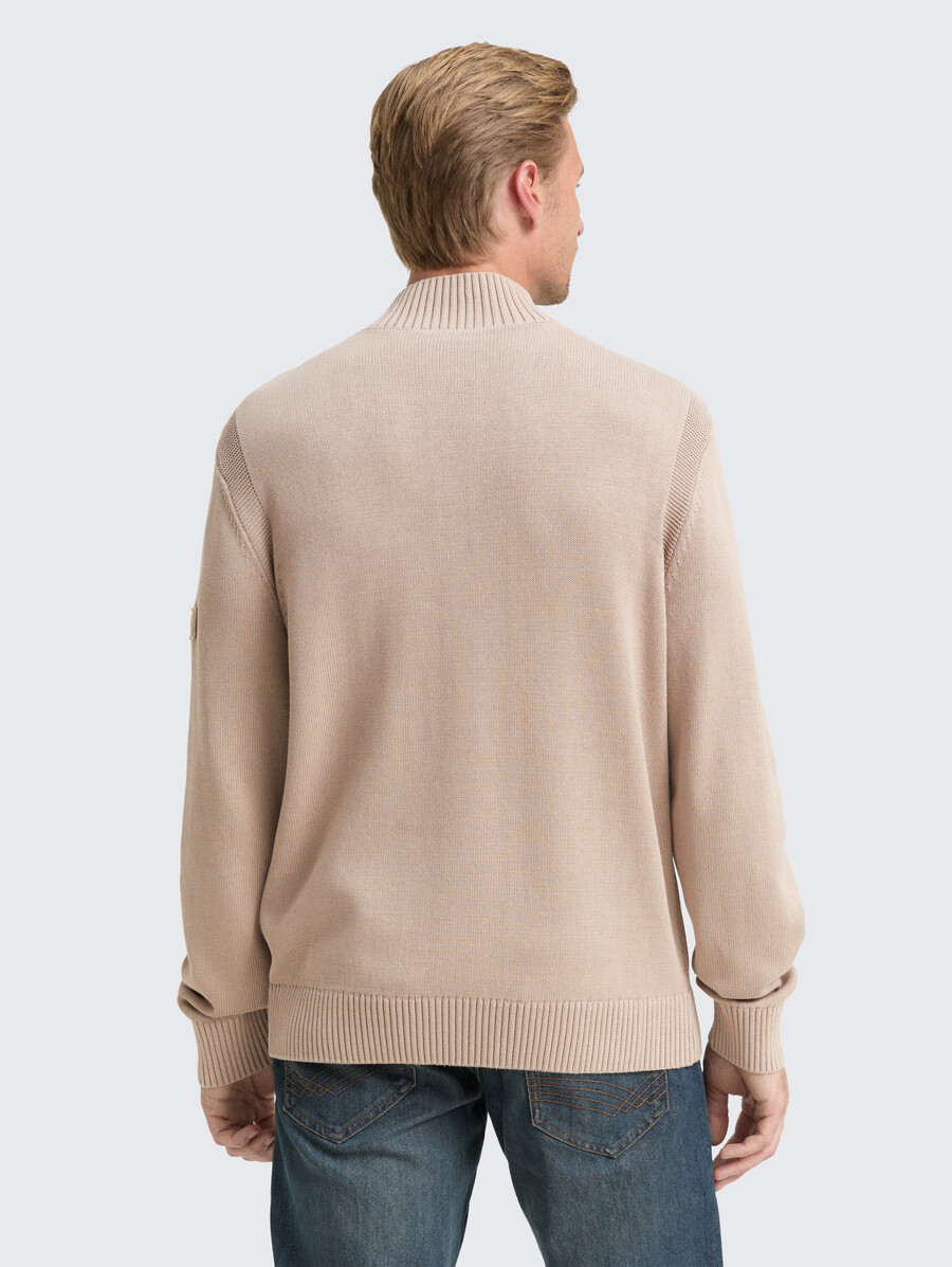 jersey de punto troyer con efecto algodón lavado