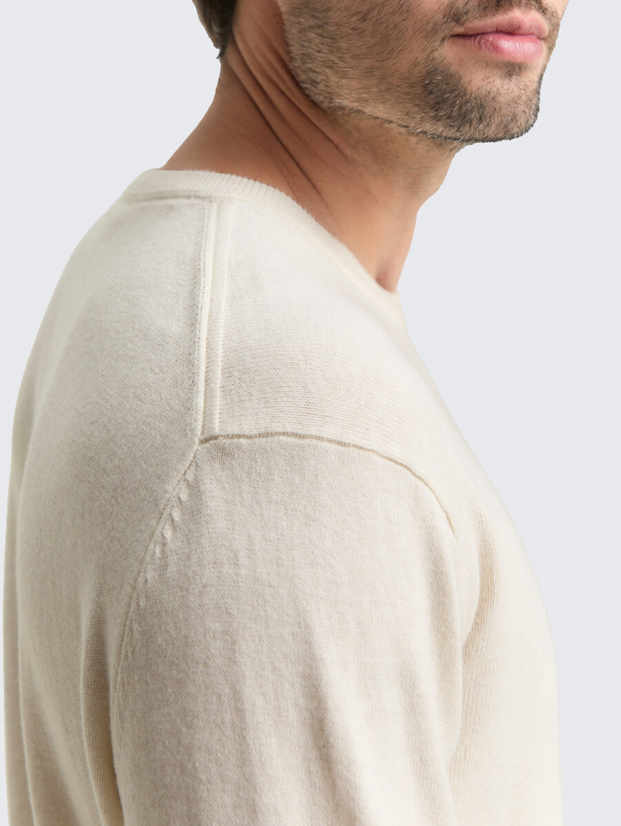 jersey de punto con mezcla de cachemira