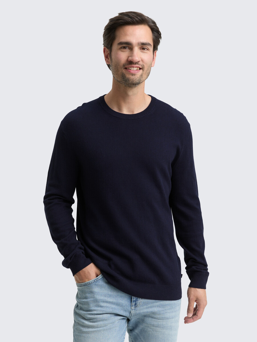 jersey de punto con mezcla de cachemira