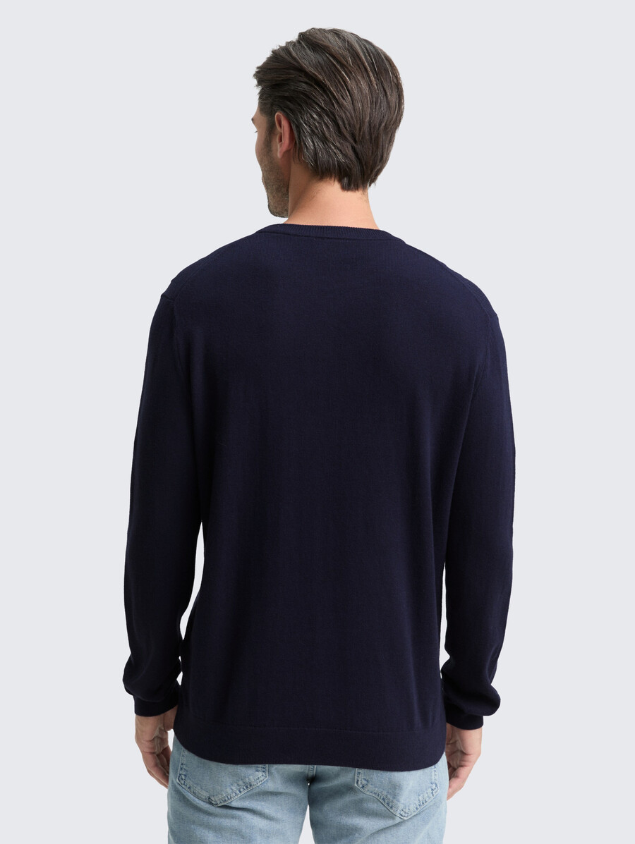 jersey de punto con mezcla de cachemira