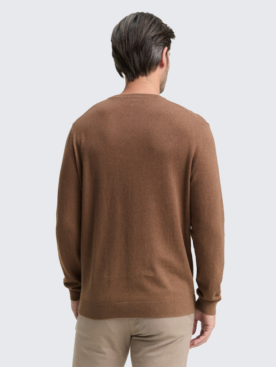 jersey de punto con mezcla de cachemira