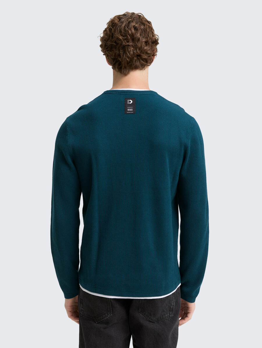jersey de punto 2 en 1 de algodón