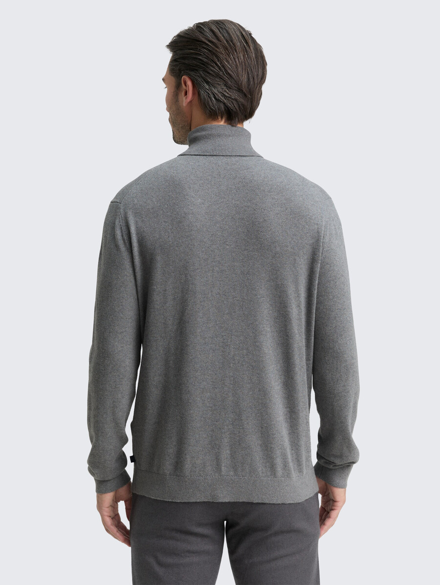 jersey de cuello alto con mezcla de cachemira