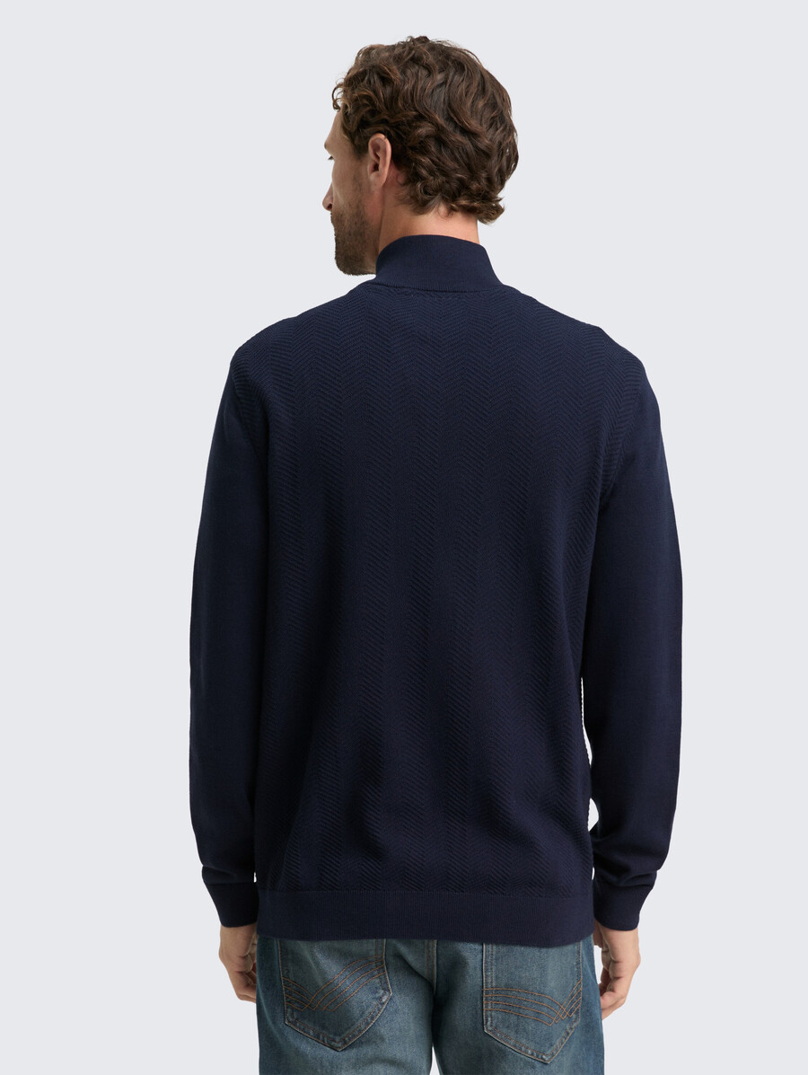 jersey de punto troyer con textura de espiga