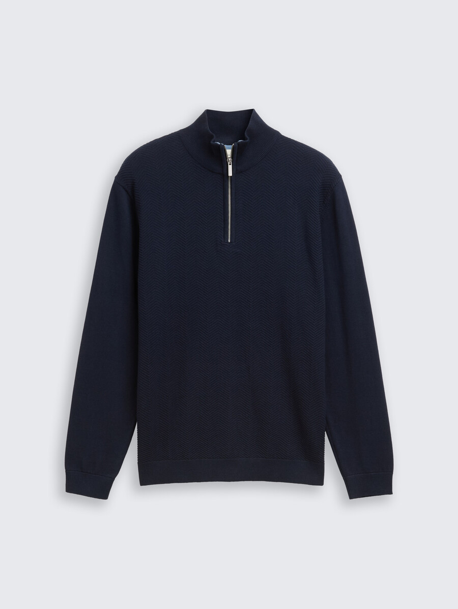 jersey de punto troyer con textura de espiga