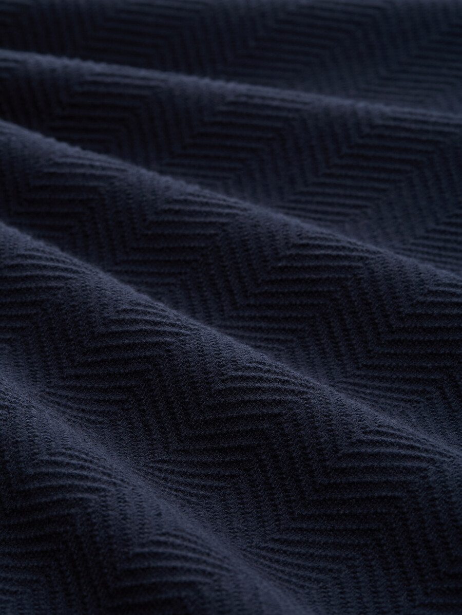 jersey de punto troyer con textura de espiga