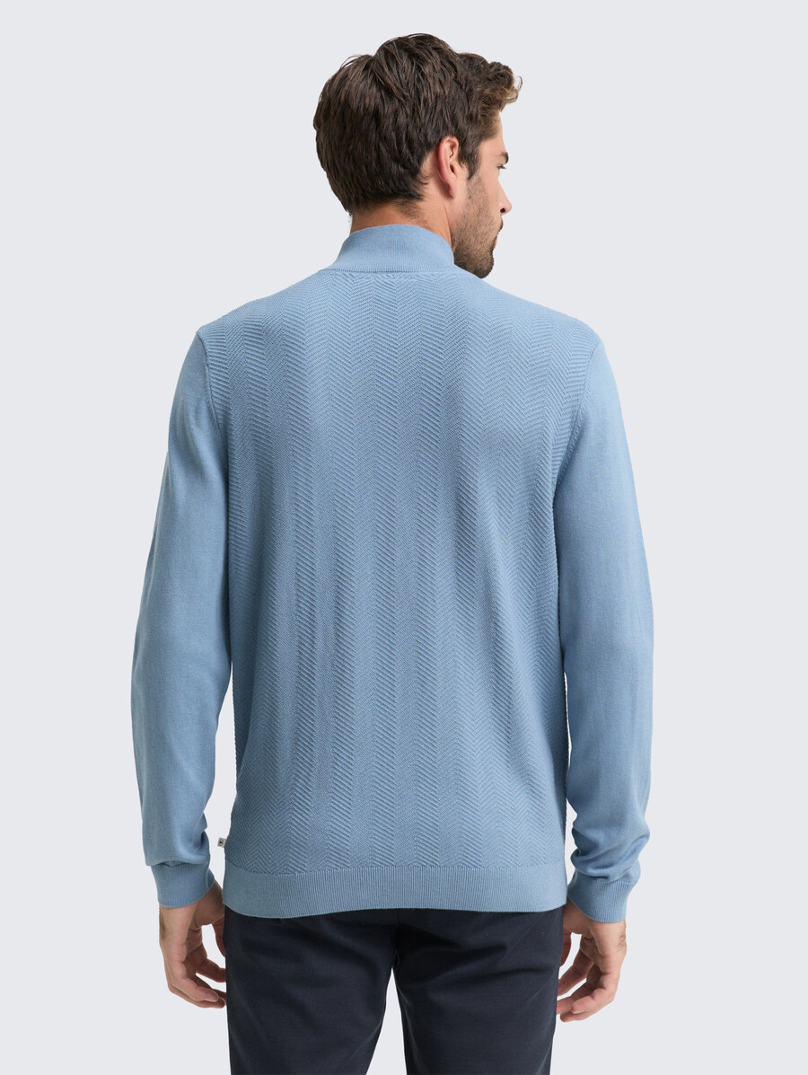 jersey de punto troyer con textura de espiga