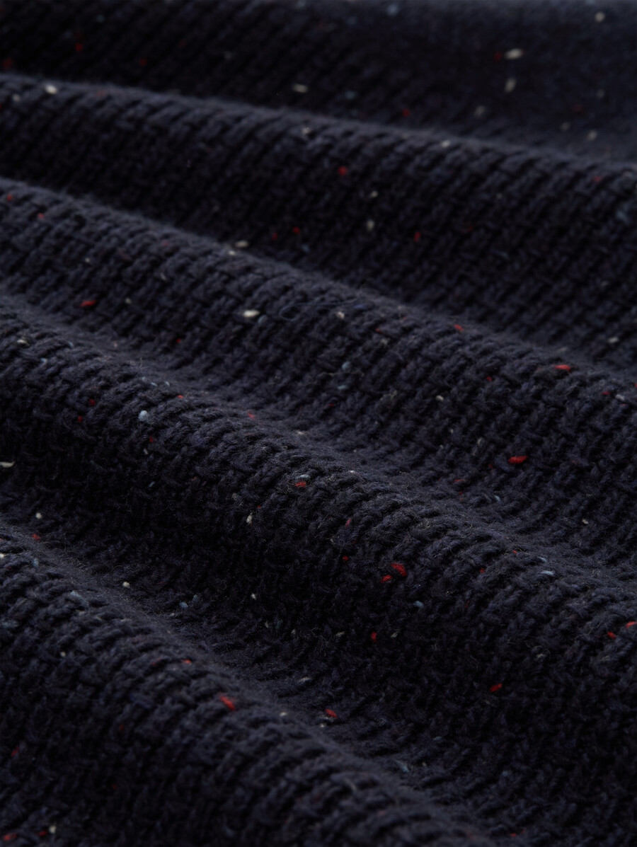 jersey de punto troyer con texturas mixtas