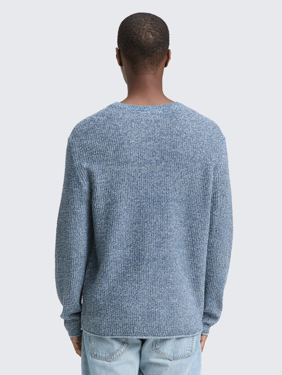 jersey de punto con efecto jaspeado