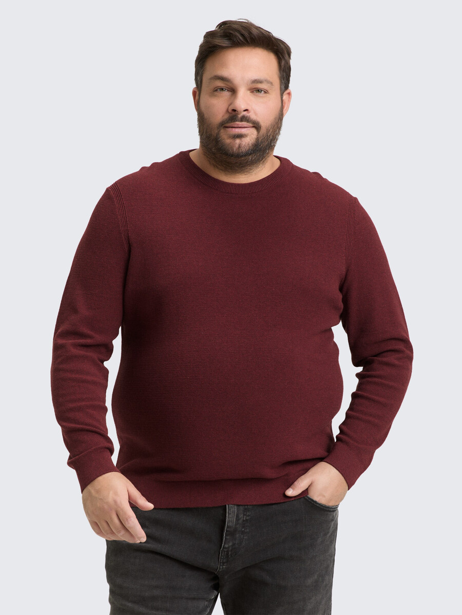 talla grande - jersey de punto de algodón